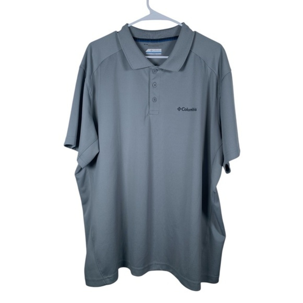 Columbia Sportswear Gray Polo OMNI-Sheild Polo Shirt Size XXL EUC #0791